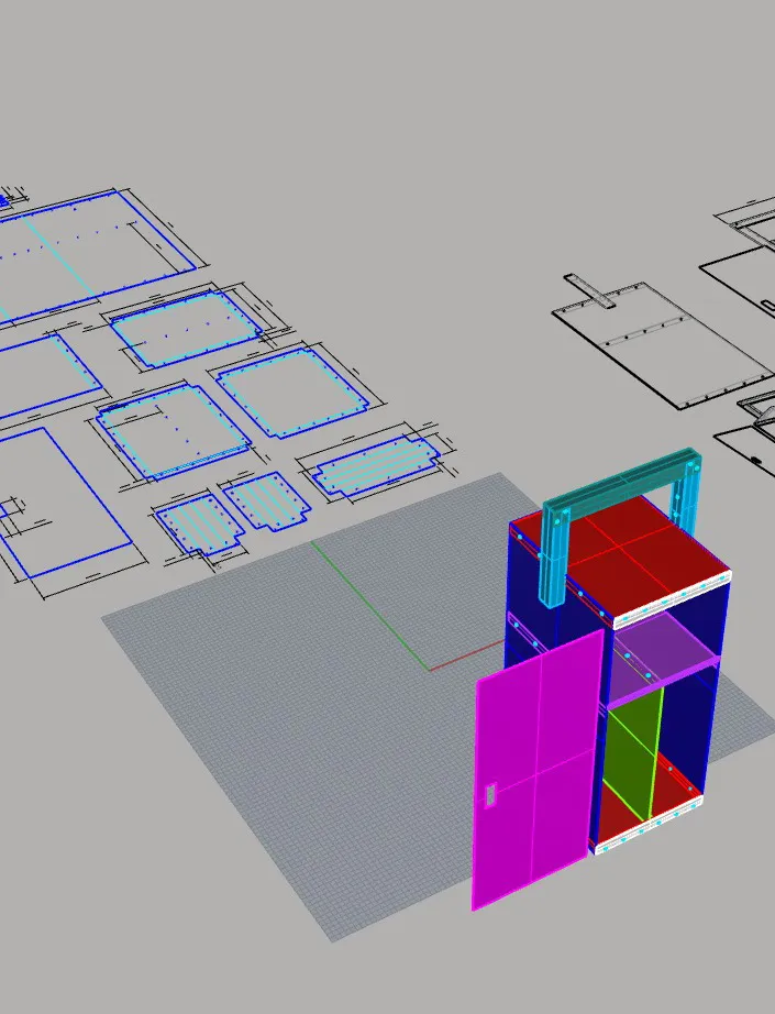 fictitious client ikea, sheet metal furniture element, image 4